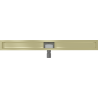 Mexen Flat corpo para ralo linear 100 cm, dourado escovado - 1A15100
